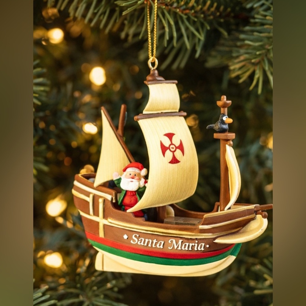 Hallmark Keepsake Santa Maria Ornament 1992 Collectors Club Ornament - Picture 2 of 8